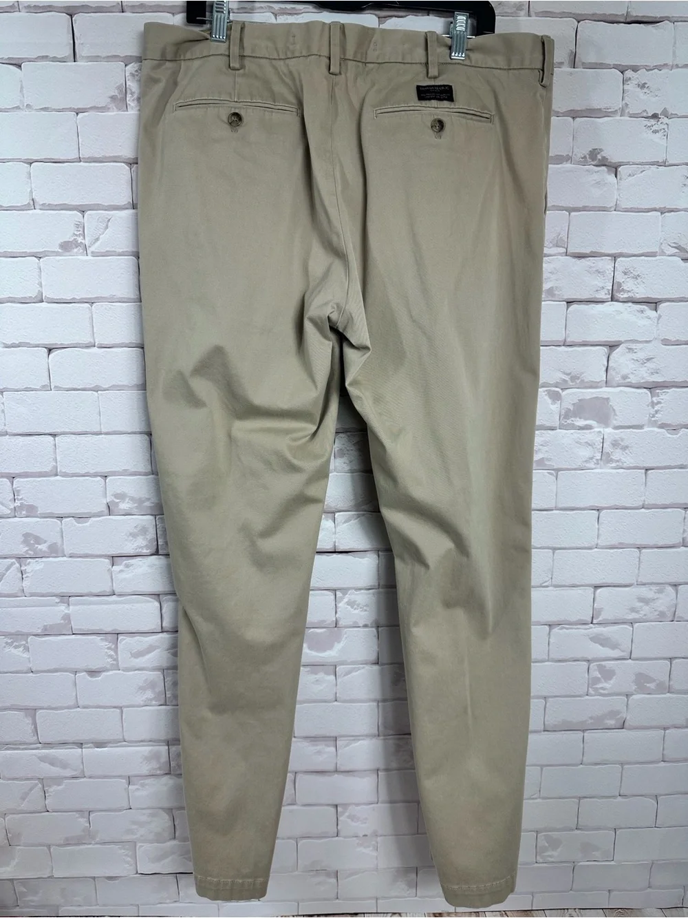 Banana Republic Men's Straight-Leg Chinos in Light Khaki